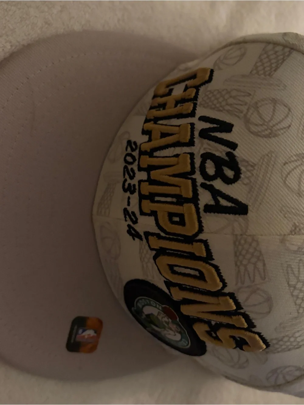 NBA White & Gold Champions 2023-24 Snapback Hat